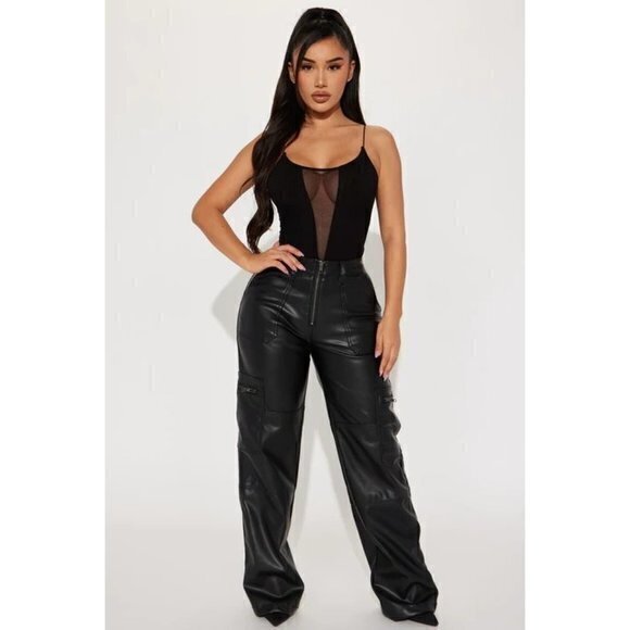 Bozzolo Just Can't Get Enough‎ Thong Bottom Mesh Bodysuit Black Size M RefFNB3 - Picture 6 of 7